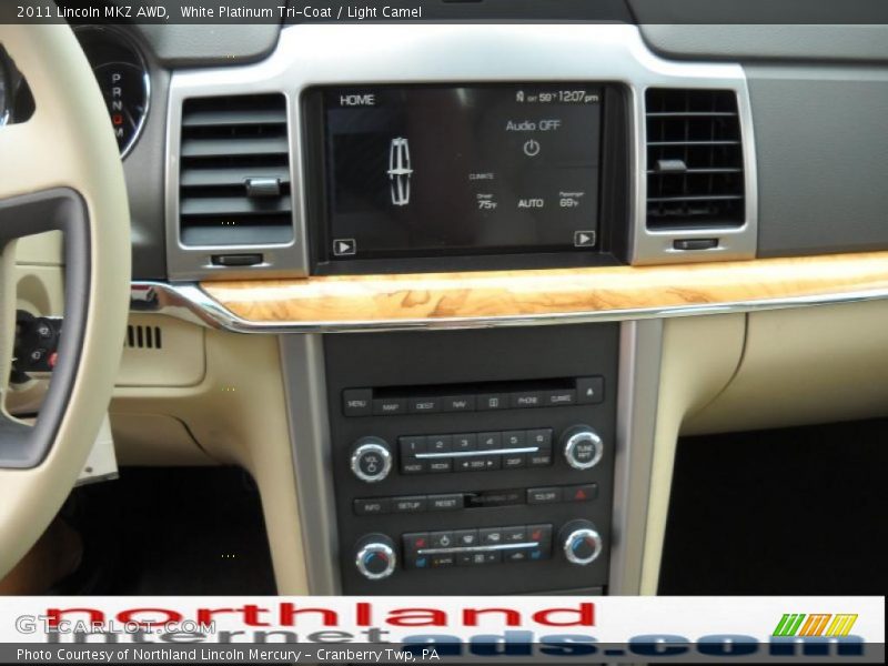 White Platinum Tri-Coat / Light Camel 2011 Lincoln MKZ AWD