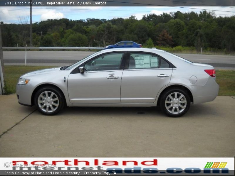 Ingot Silver Metallic / Dark Charcoal 2011 Lincoln MKZ FWD