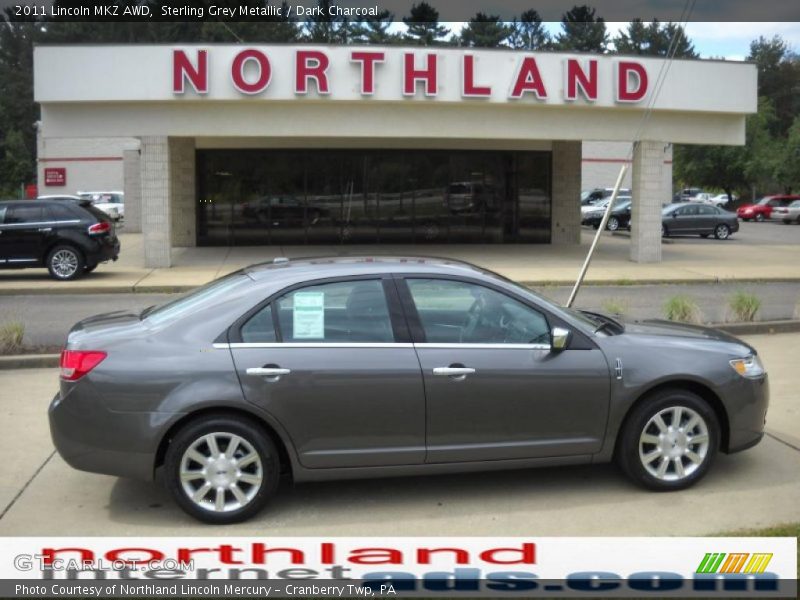 Sterling Grey Metallic / Dark Charcoal 2011 Lincoln MKZ AWD