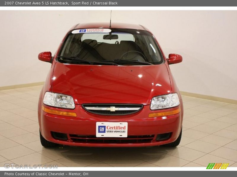 Sport Red / Charcoal Black 2007 Chevrolet Aveo 5 LS Hatchback