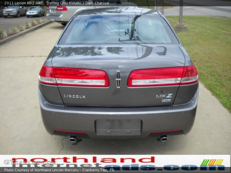 Sterling Grey Metallic / Dark Charcoal 2011 Lincoln MKZ AWD