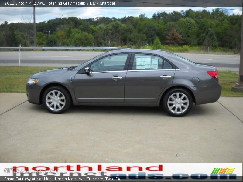 Sterling Grey Metallic / Dark Charcoal 2011 Lincoln MKZ AWD