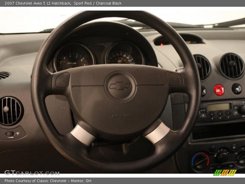 Sport Red / Charcoal Black 2007 Chevrolet Aveo 5 LS Hatchback