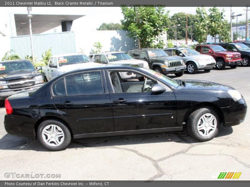 Black Granite Metallic / Titanium 2011 Chevrolet Malibu LS