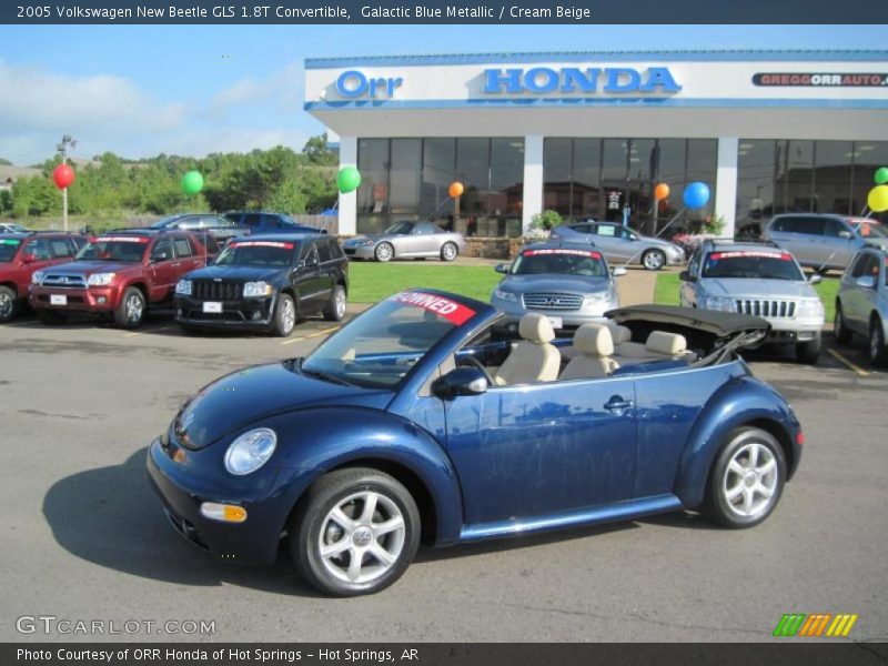 Galactic Blue Metallic / Cream Beige 2005 Volkswagen New Beetle GLS 1.8T Convertible
