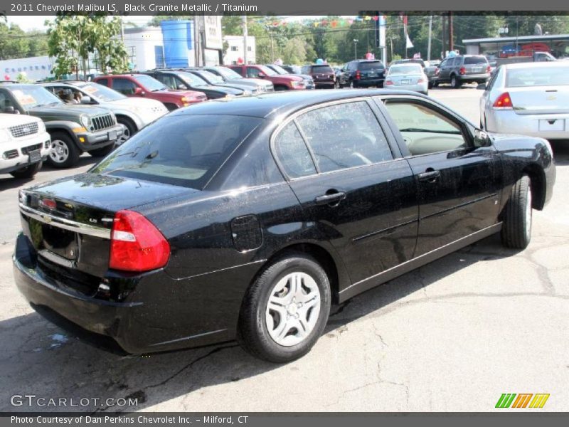 Black Granite Metallic / Titanium 2011 Chevrolet Malibu LS