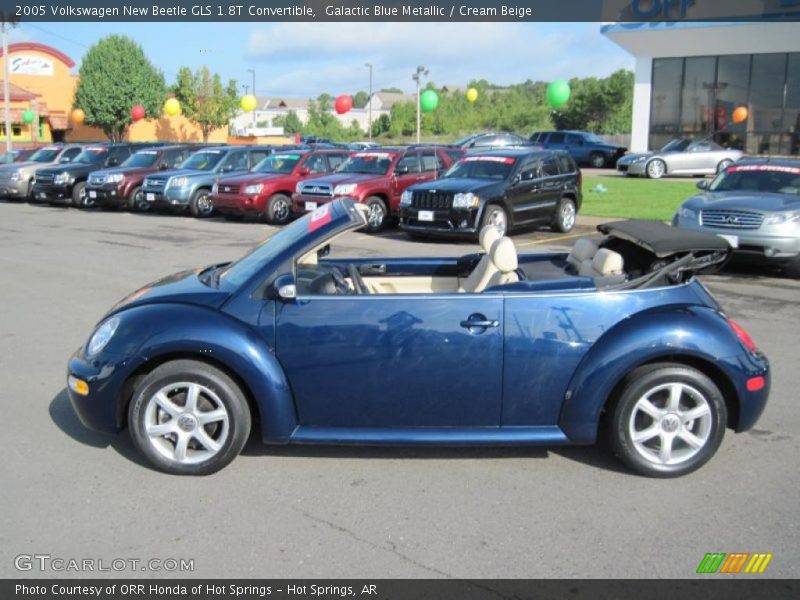 Galactic Blue Metallic / Cream Beige 2005 Volkswagen New Beetle GLS 1.8T Convertible