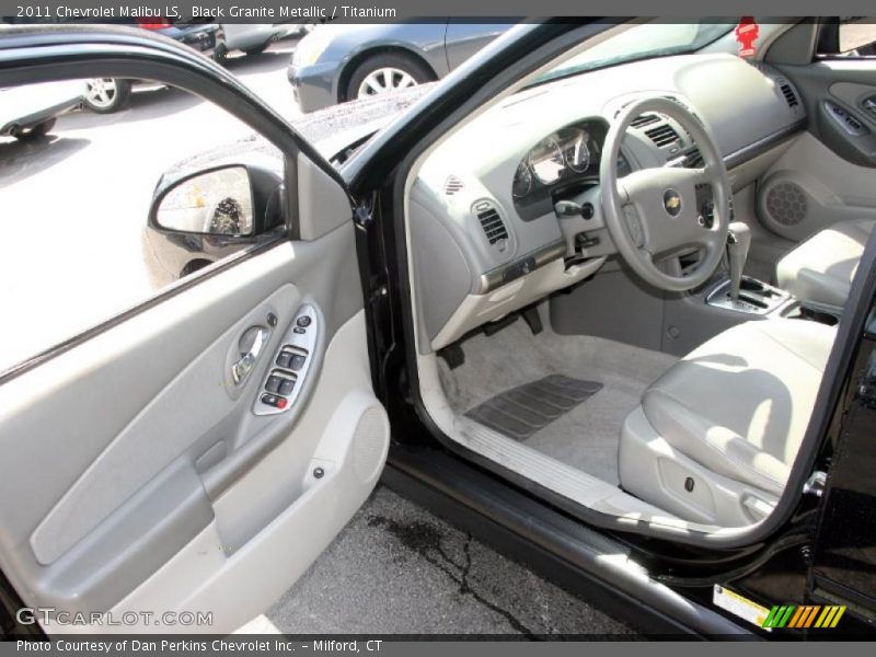 Black Granite Metallic / Titanium 2011 Chevrolet Malibu LS