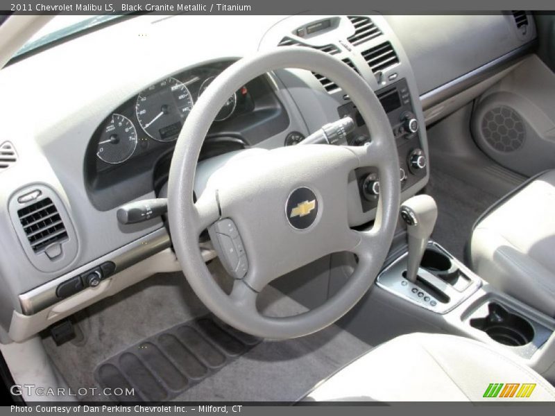 Black Granite Metallic / Titanium 2011 Chevrolet Malibu LS