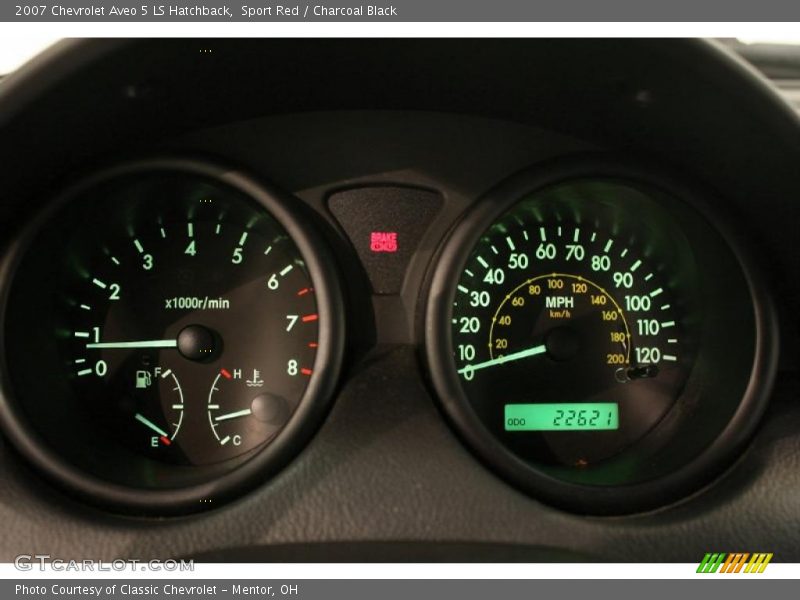 Sport Red / Charcoal Black 2007 Chevrolet Aveo 5 LS Hatchback