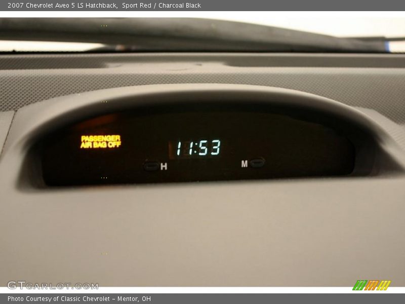 Sport Red / Charcoal Black 2007 Chevrolet Aveo 5 LS Hatchback