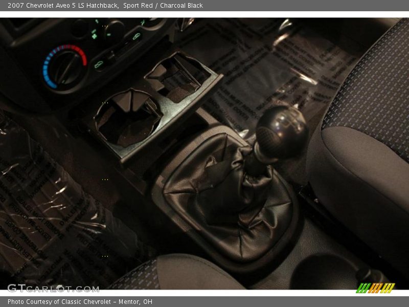 Sport Red / Charcoal Black 2007 Chevrolet Aveo 5 LS Hatchback