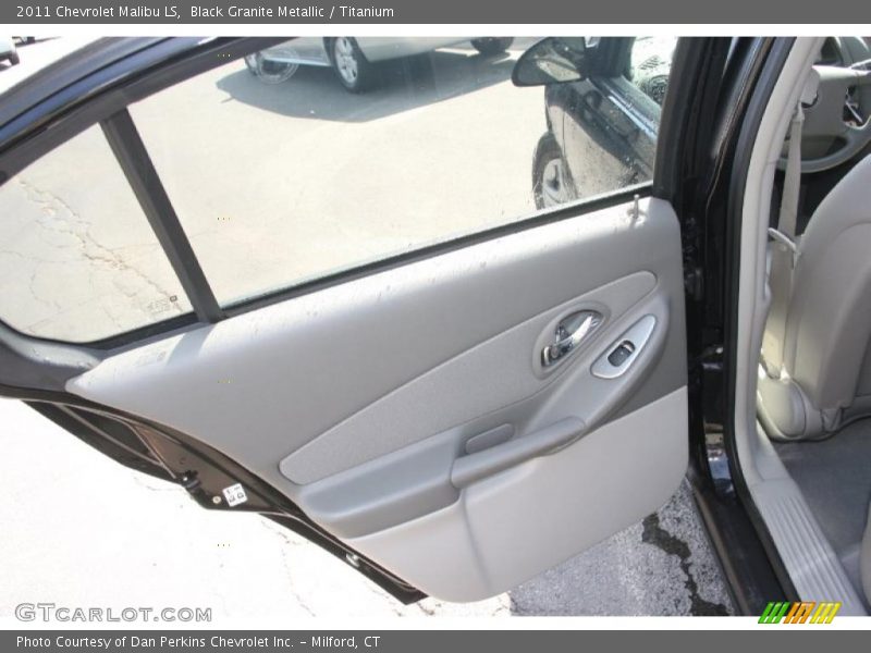 Black Granite Metallic / Titanium 2011 Chevrolet Malibu LS