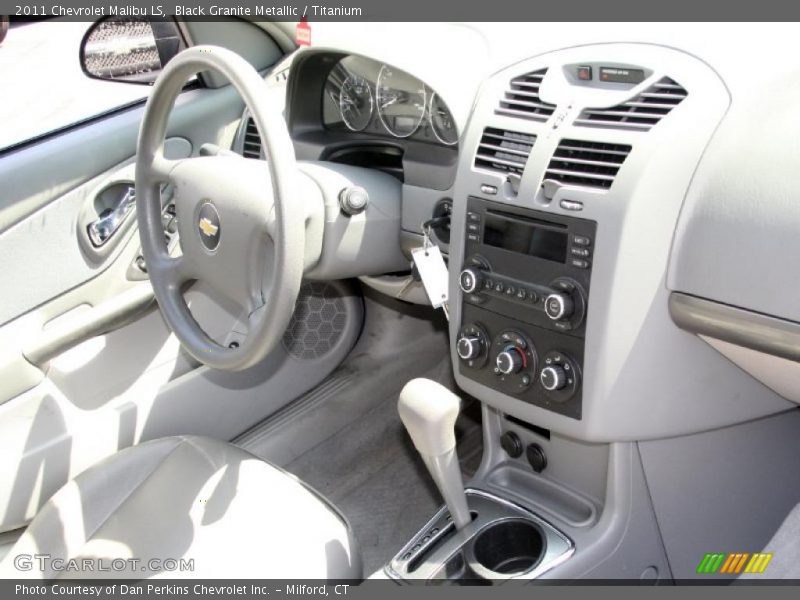 Black Granite Metallic / Titanium 2011 Chevrolet Malibu LS