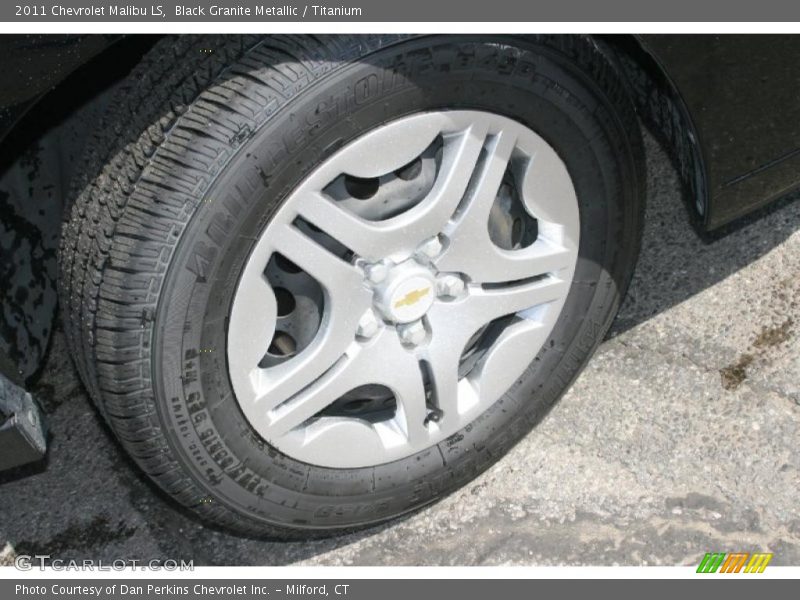 Black Granite Metallic / Titanium 2011 Chevrolet Malibu LS