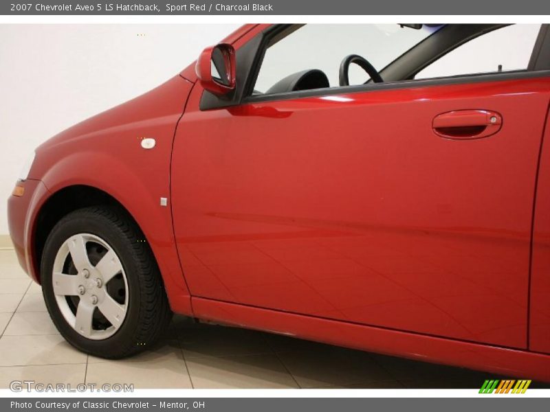 Sport Red / Charcoal Black 2007 Chevrolet Aveo 5 LS Hatchback