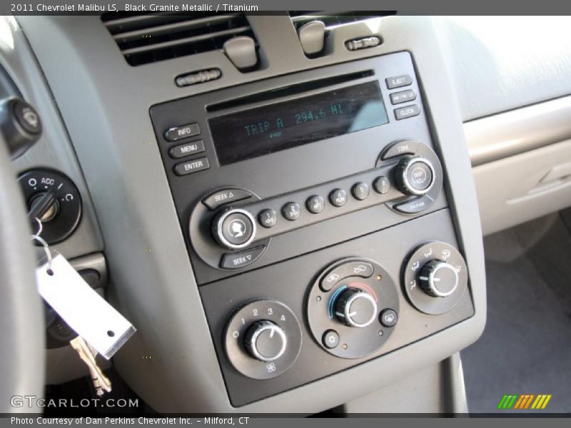 Black Granite Metallic / Titanium 2011 Chevrolet Malibu LS