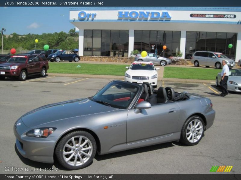 Silverstone Metallic / Red 2006 Honda S2000 Roadster