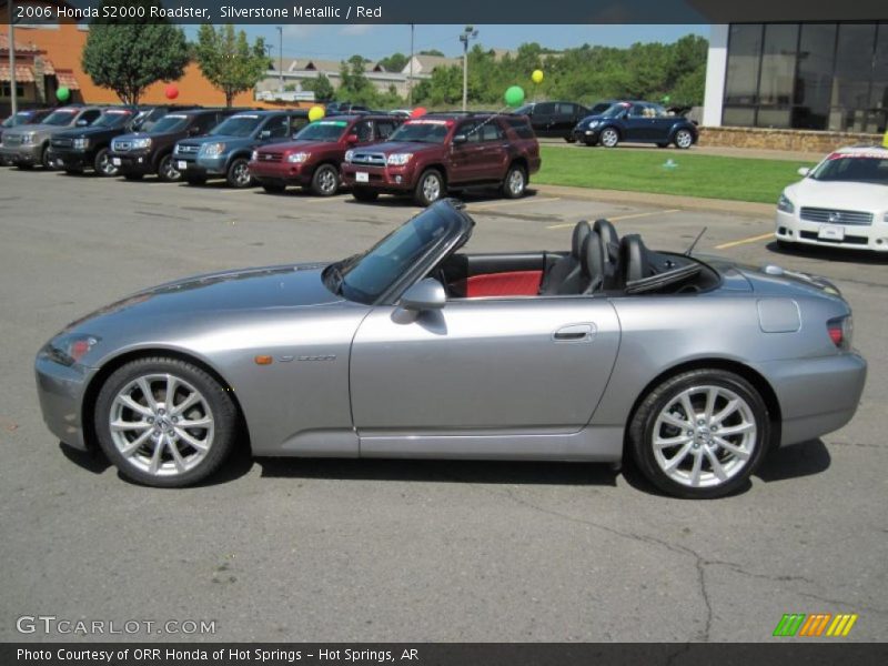 Silverstone Metallic / Red 2006 Honda S2000 Roadster