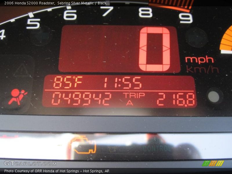 Sebring Silver Metallic / Black 2006 Honda S2000 Roadster