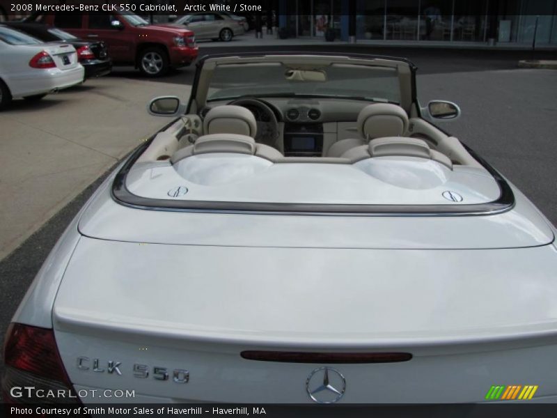 Arctic White / Stone 2008 Mercedes-Benz CLK 550 Cabriolet