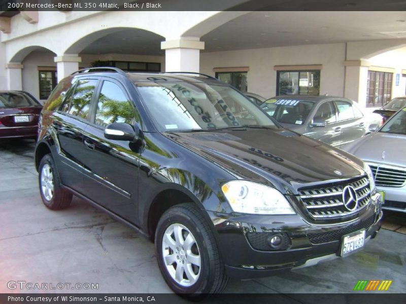 Black / Black 2007 Mercedes-Benz ML 350 4Matic