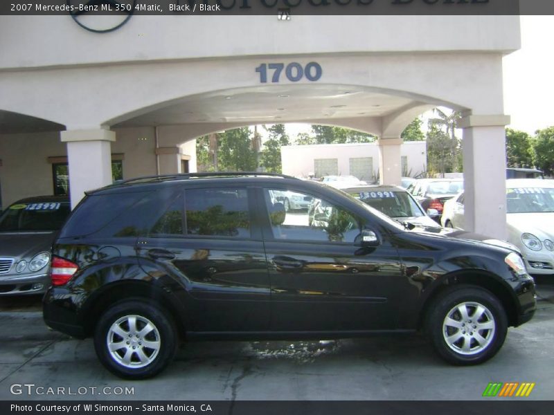 Black / Black 2007 Mercedes-Benz ML 350 4Matic