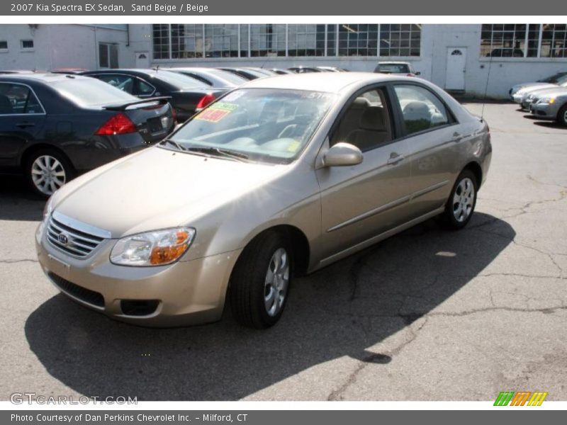 Sand Beige / Beige 2007 Kia Spectra EX Sedan