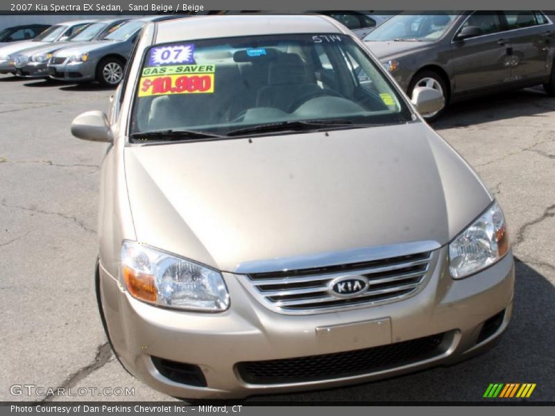 Sand Beige / Beige 2007 Kia Spectra EX Sedan