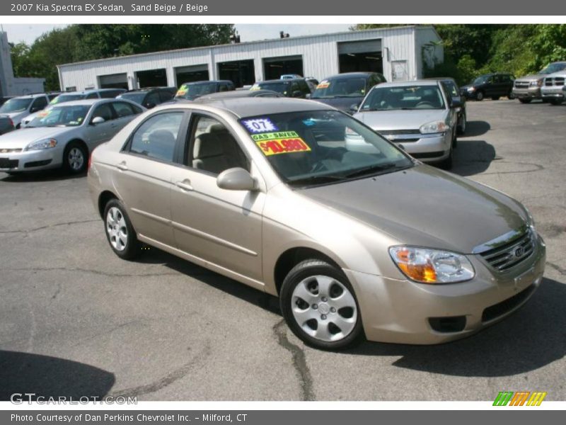 Sand Beige / Beige 2007 Kia Spectra EX Sedan