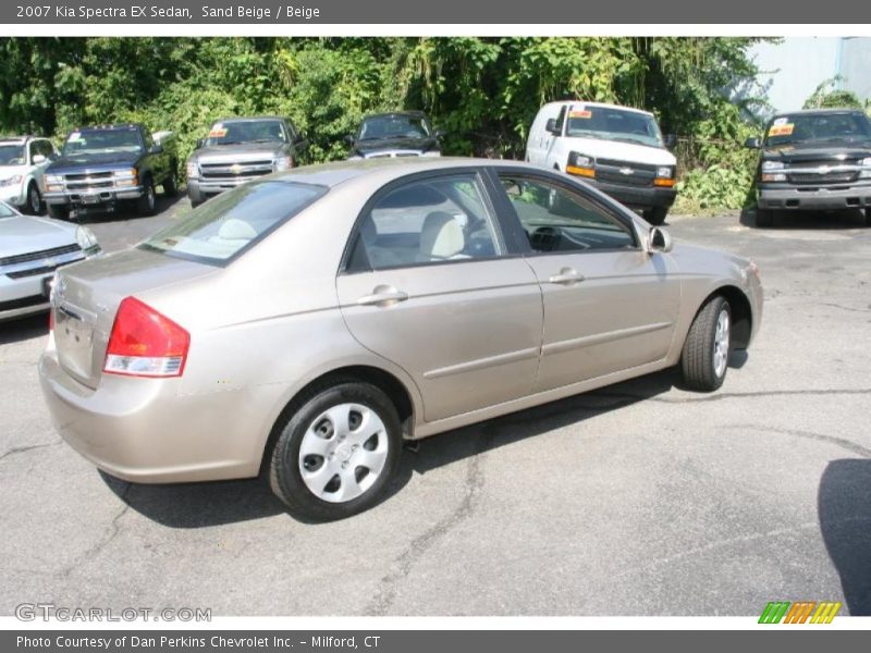 Sand Beige / Beige 2007 Kia Spectra EX Sedan