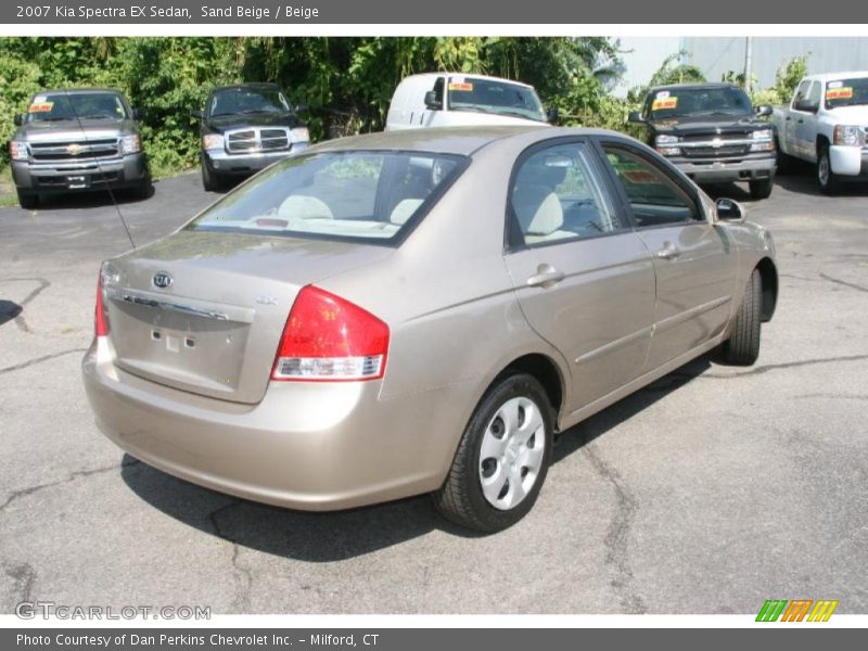 Sand Beige / Beige 2007 Kia Spectra EX Sedan