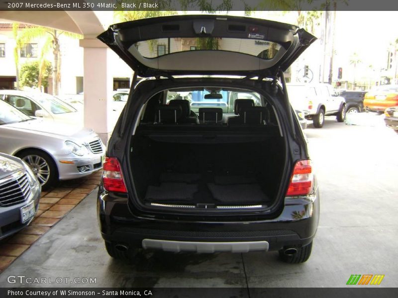 Black / Black 2007 Mercedes-Benz ML 350 4Matic