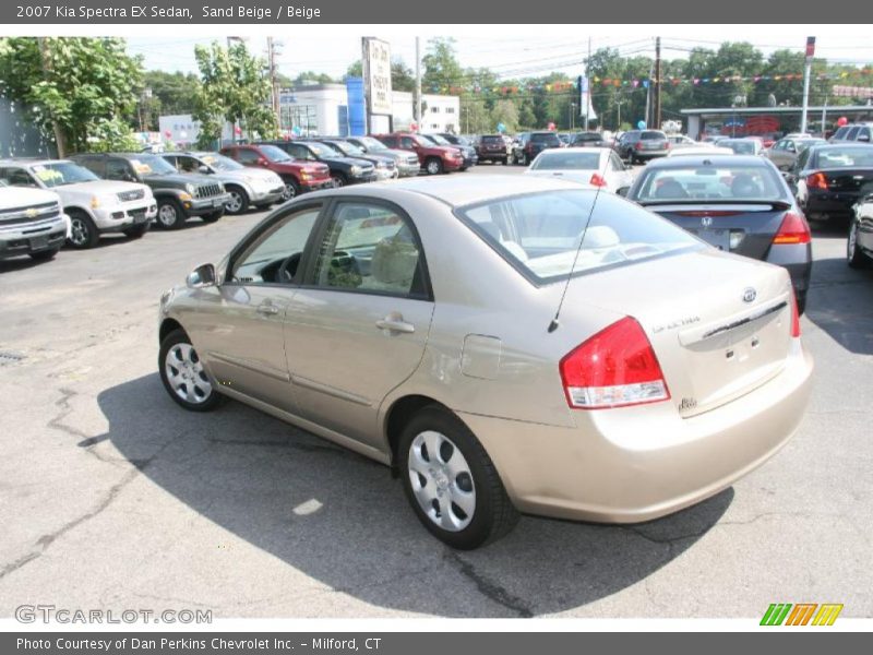 Sand Beige / Beige 2007 Kia Spectra EX Sedan