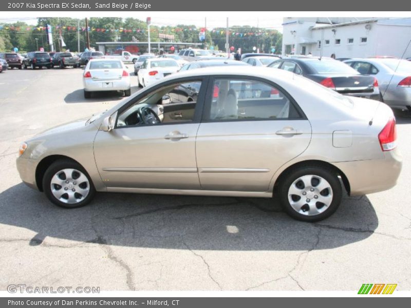 Sand Beige / Beige 2007 Kia Spectra EX Sedan