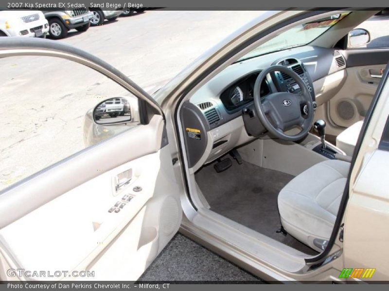 Sand Beige / Beige 2007 Kia Spectra EX Sedan