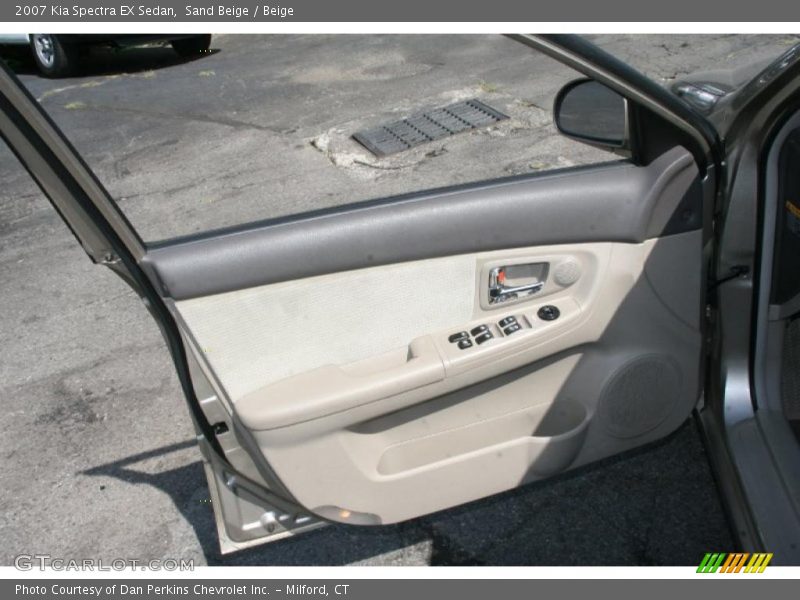 Sand Beige / Beige 2007 Kia Spectra EX Sedan