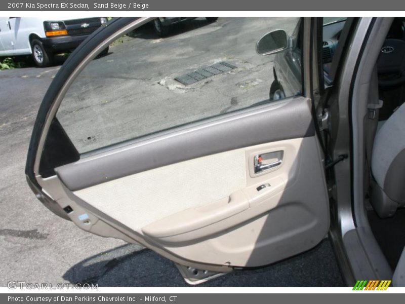 Sand Beige / Beige 2007 Kia Spectra EX Sedan