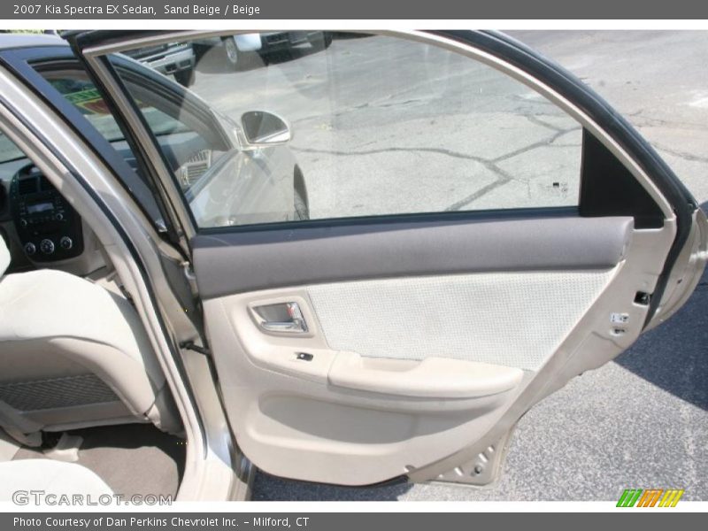 Sand Beige / Beige 2007 Kia Spectra EX Sedan