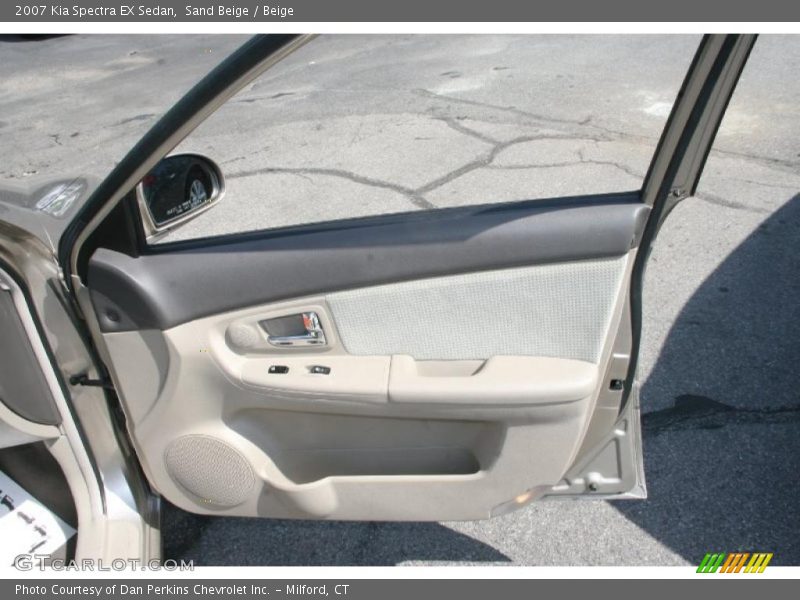 Sand Beige / Beige 2007 Kia Spectra EX Sedan