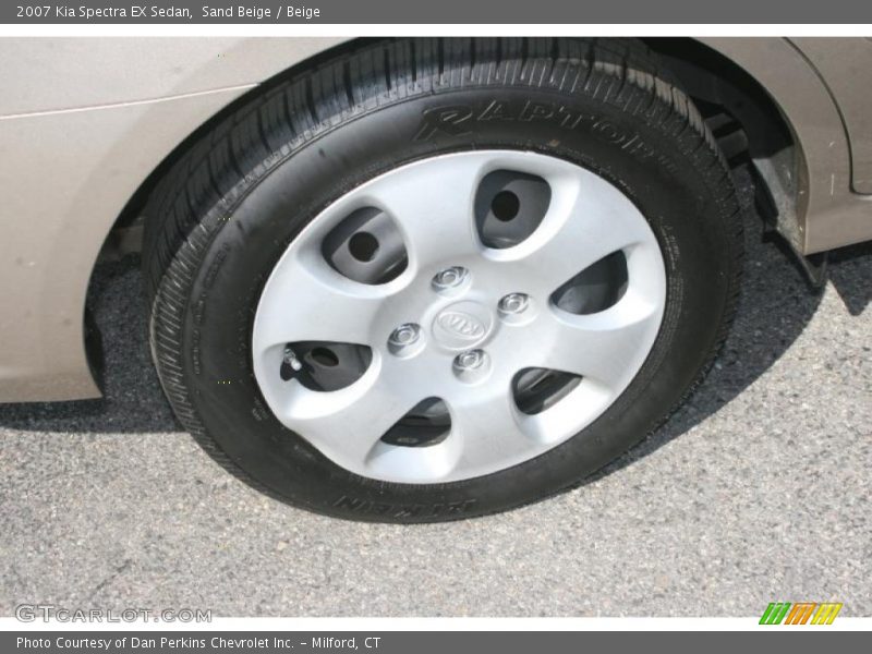 Sand Beige / Beige 2007 Kia Spectra EX Sedan