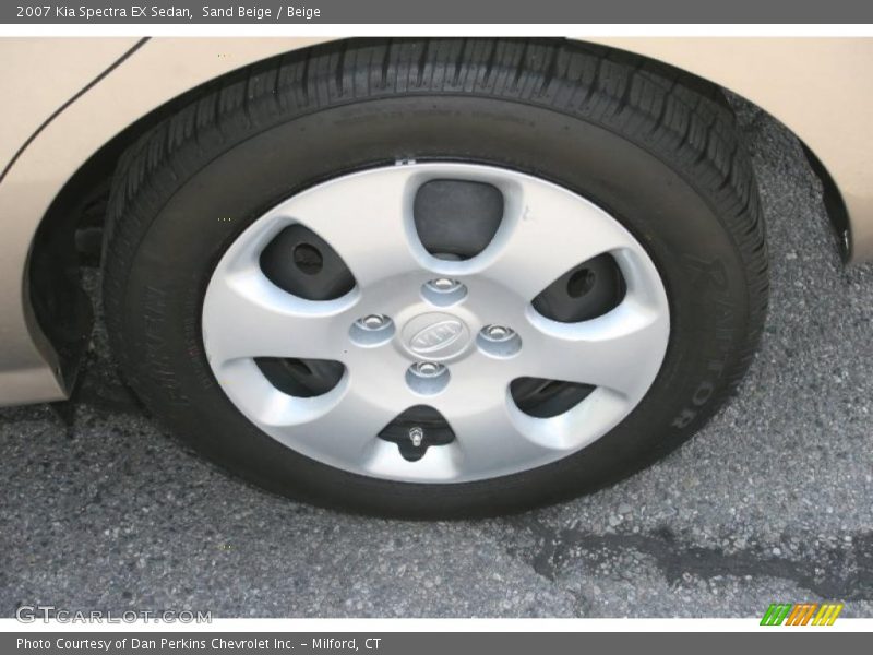 Sand Beige / Beige 2007 Kia Spectra EX Sedan