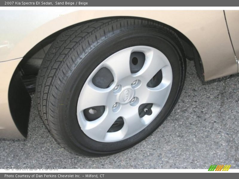 Sand Beige / Beige 2007 Kia Spectra EX Sedan