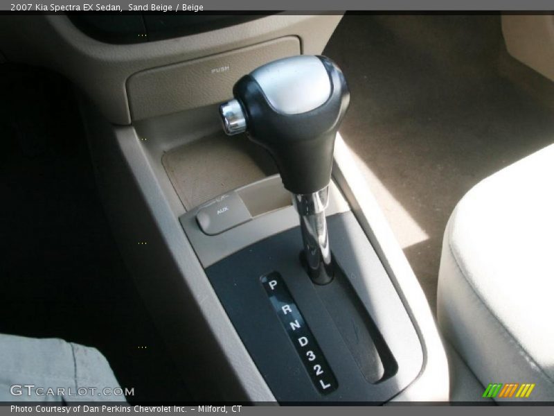 Sand Beige / Beige 2007 Kia Spectra EX Sedan