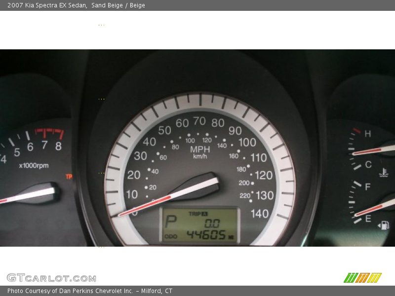 Sand Beige / Beige 2007 Kia Spectra EX Sedan