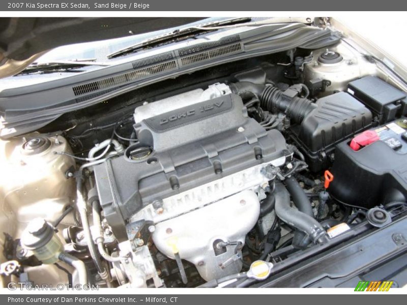 Sand Beige / Beige 2007 Kia Spectra EX Sedan