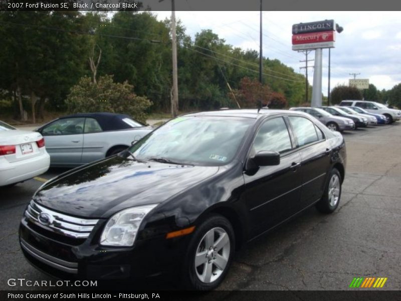 Black / Charcoal Black 2007 Ford Fusion SE