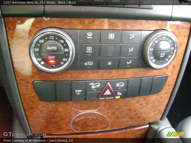 Black / Black 2007 Mercedes-Benz ML 350 4Matic