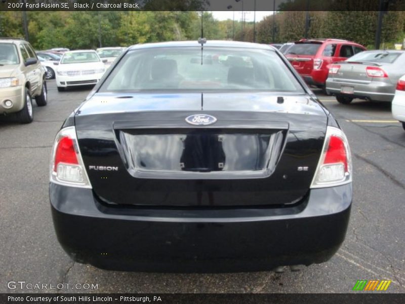 Black / Charcoal Black 2007 Ford Fusion SE