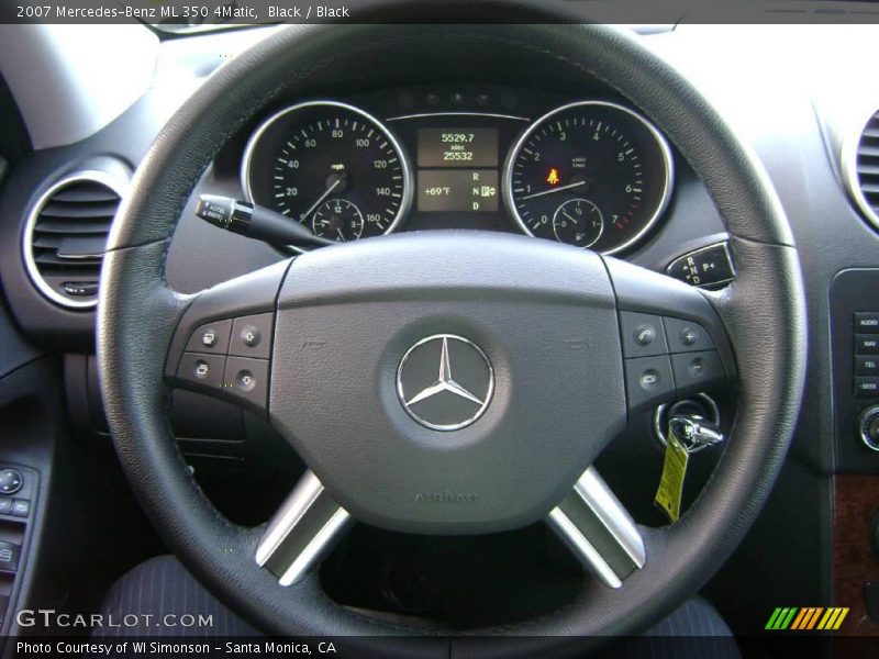 Black / Black 2007 Mercedes-Benz ML 350 4Matic